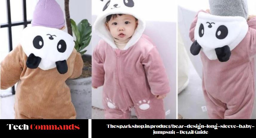 thesparkshop.in:product/bear-design-long-sleeve-baby-jumpsuit